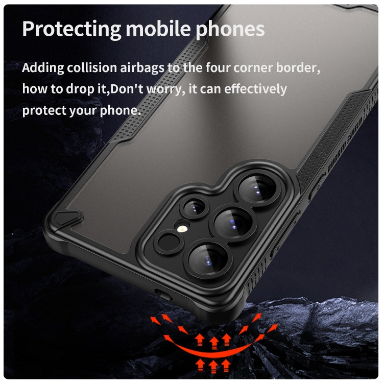 For Samsung Galaxy S25 Ultra 5G Armor Glaze PC Hybrid TPU Phone Case(Black) - Galaxy S25 Ultra 5G Cases by PMC Jewellery | Online Shopping South Africa | PMC Jewellery | Buy Now Pay Later Mobicred