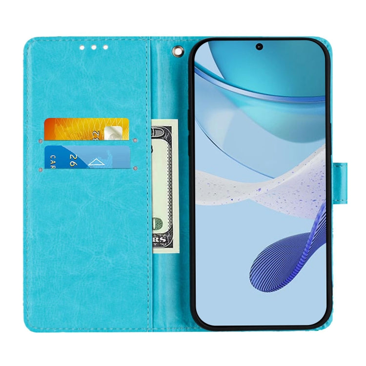For Doogee N55 Plus Colored Drawing Pattern Plain Weave Leather Phone Case(Waves And Sun) - More Brand by PMC TechLife | Online Shopping South Africa | PMC TechLife | Buy Now Pay Later Mobicred
