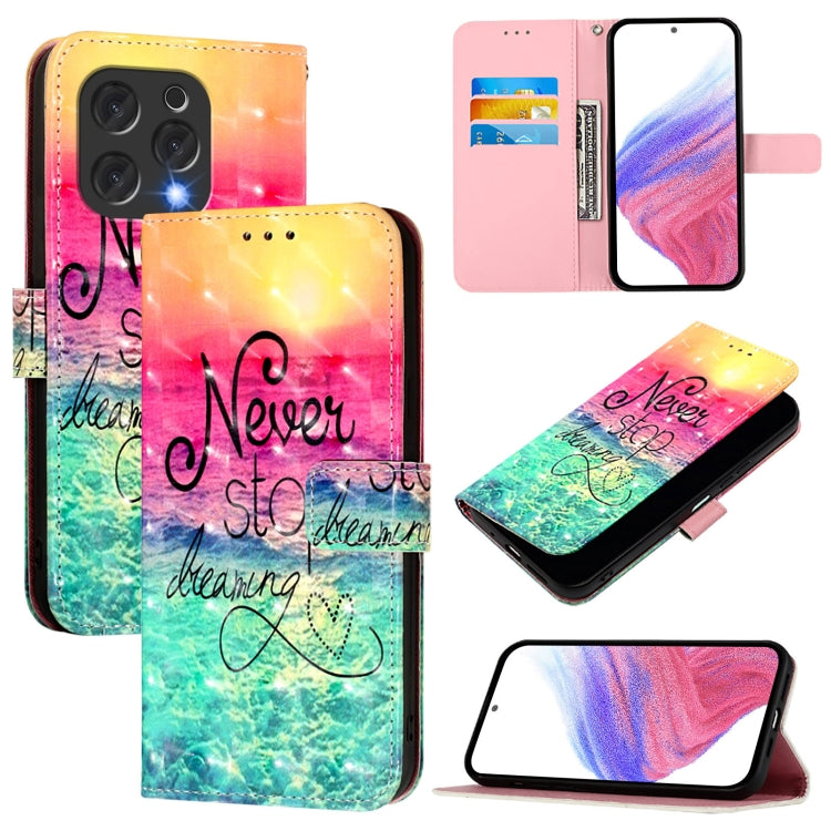 For Doogee N55 Plus 3D Painting Horizontal Flip Leather Phone Case(Chasing Dreams) - More Brand by PMC TechLife | Online Shopping South Africa | PMC TechLife | Buy Now Pay Later Mobicred