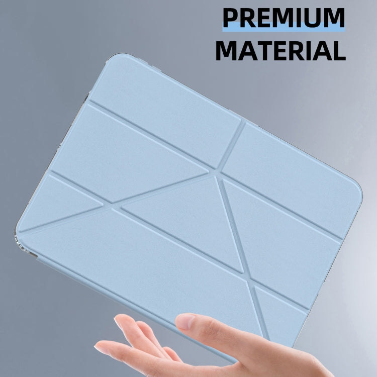 For iPad 2025 / 2022 mutural Y-Shape Deformation Leather Tablet Case(Black) - free shipping - PMc TechLife - Order now!