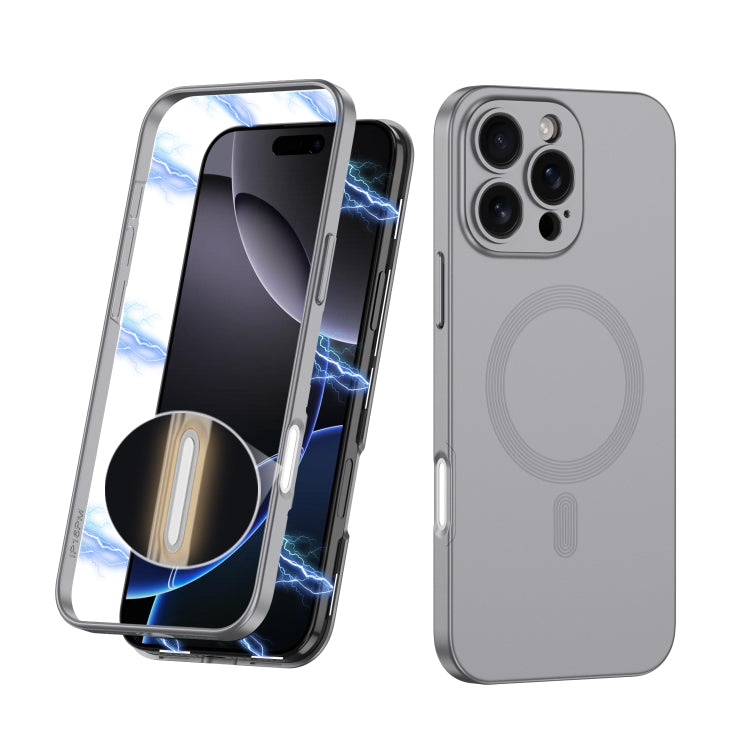 For iPhone 16 Pro Max GKK MagSafe Full Coverage Phone Case(Mountain Gray) - free shipping - PMC Jewellery - Order now!