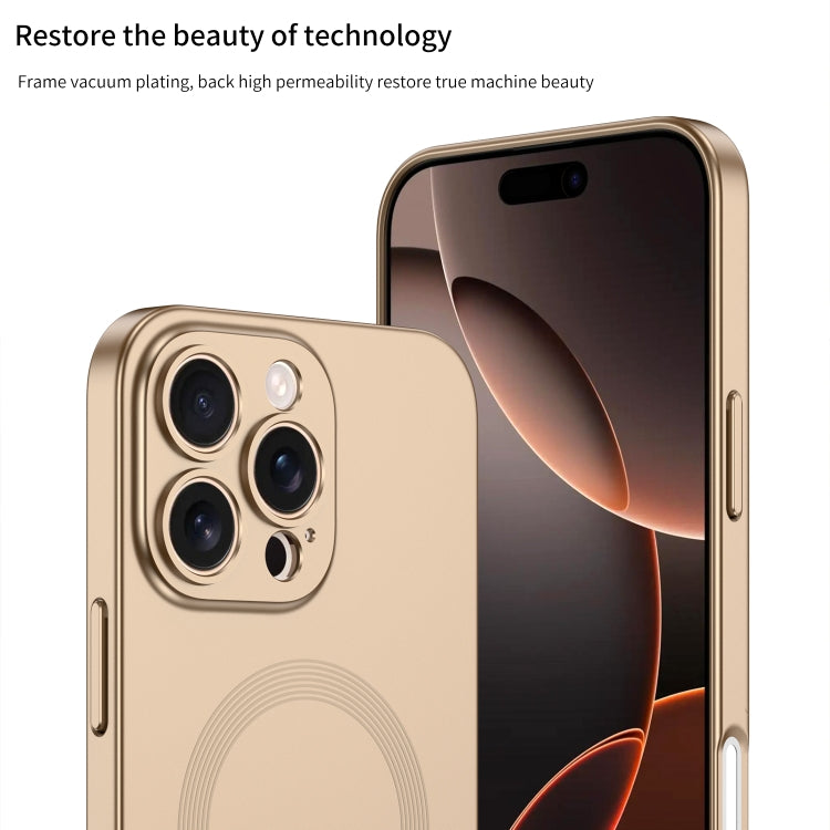 For iPhone 16 GKK MagSafe Full Coverage Phone Case(Gold) - free shipping - PMC Jewellery - Order now!