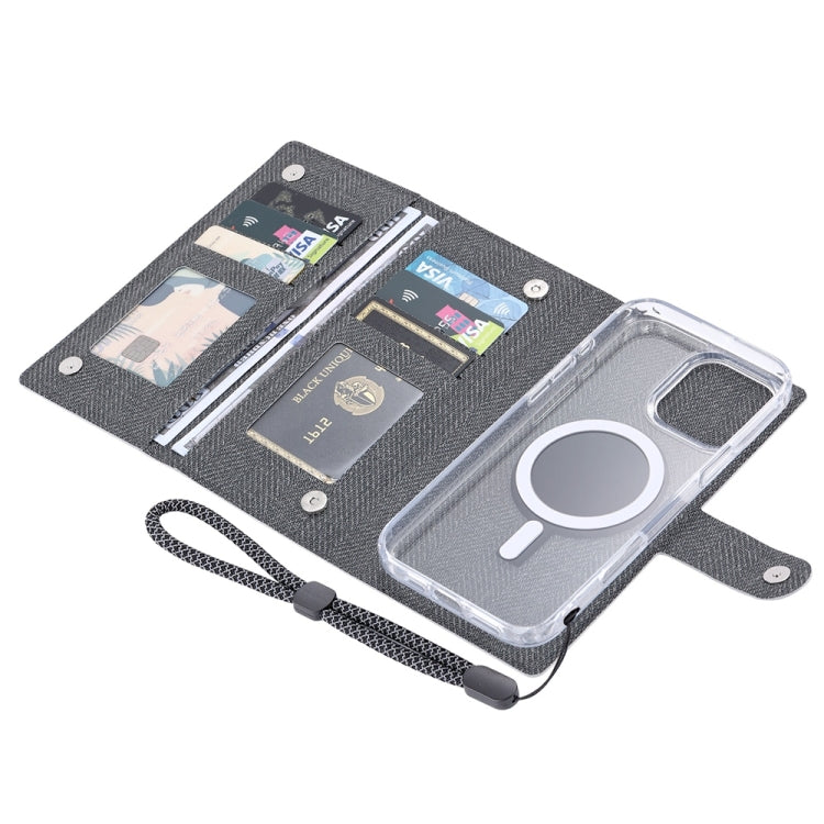 For iPhone 16 Pro ViLi GBS-C Series MagSafe Magnetic RFID Leather Flip Phone Case(Black) - iPhone 16 Pro Cases by ViLi | Online Shopping South Africa | PMC Jewellery | Buy Now Pay Later Mobicred