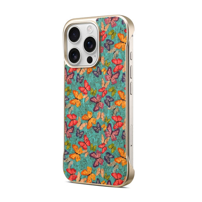 For iPhone 16 Pro Max Denior A18 Paint MagSafe Phone Case(Butterflies) - iPhone 16 Pro Max Cases by Denior | Online Shopping South Africa | PMC Jewellery | Buy Now Pay Later Mobicred