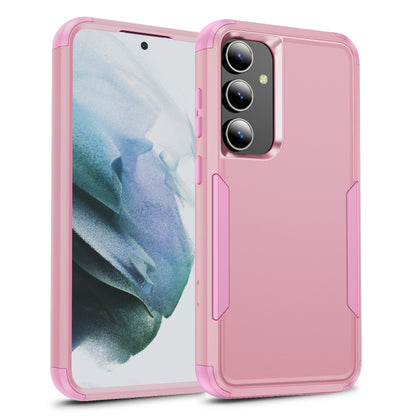 For Samsung Galaxy S25 5G TPU + PC Shockproof Protective Phone Case(Pink) - Galaxy S25 5G Cases by PMC Jewellery | Online Shopping South Africa | PMC Jewellery | Buy Now Pay Later Mobicred