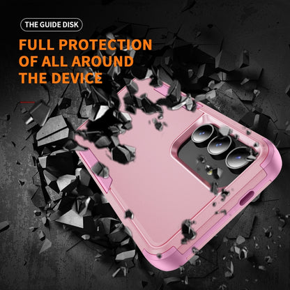 For Samsung Galaxy S25 5G TPU + PC Shockproof Protective Phone Case(Pink) - Galaxy S25 5G Cases by PMC Jewellery | Online Shopping South Africa | PMC Jewellery | Buy Now Pay Later Mobicred