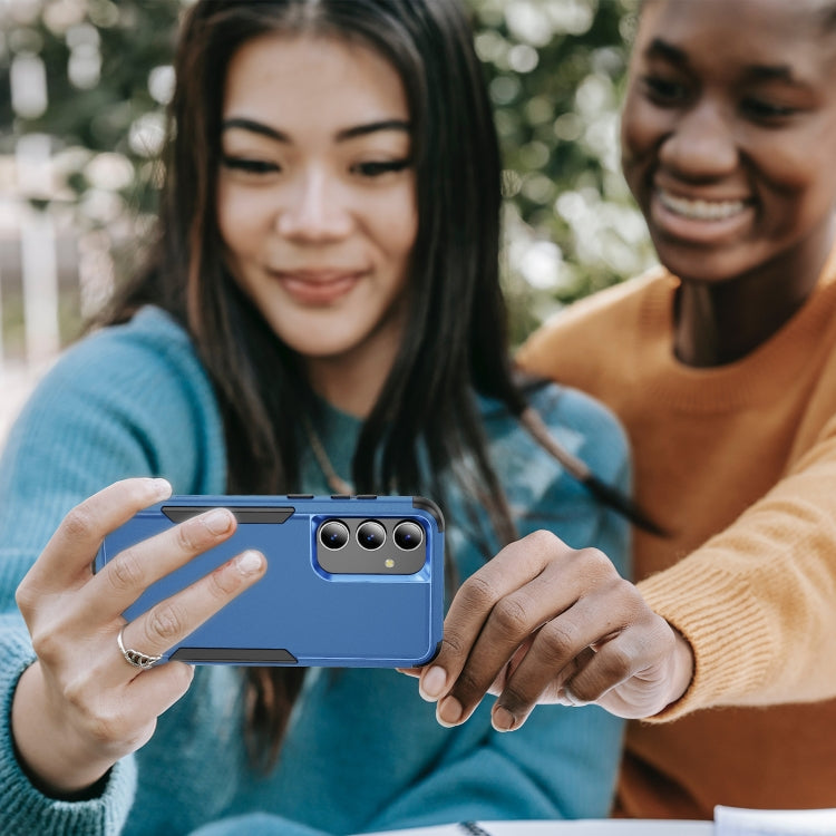 For Samsung Galaxy S25 5G TPU + PC Shockproof Protective Phone Case(Royal Blue + Black) - Galaxy S25 5G Cases by PMC Jewellery | Online Shopping South Africa | PMC Jewellery | Buy Now Pay Later Mobicred