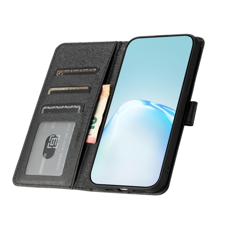 For Samsung Galaxy S25 Ultra 5G Silk Texture Horizontal Flip Leather Phone Case(Black) - free shipping - PMC Jewellery - Order now!