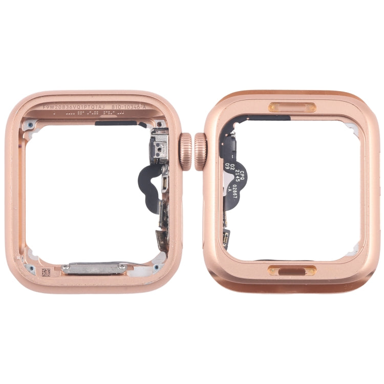 For Apple Watch Series 4 40MM LTE Aluminium Alloy Middle Frame Bezel Plate with Crown Spin Axis Flex Cable(Gold) - Middle Frame by PMC TechLife | Online Shopping South Africa | PMC TechLife | Buy Now Pay Later Mobicred