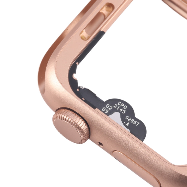 For Apple Watch Series 4 40MM LTE Aluminium Alloy Middle Frame Bezel Plate with Crown Spin Axis Flex Cable(Gold) - Middle Frame by PMC TechLife | Online Shopping South Africa | PMC TechLife | Buy Now Pay Later Mobicred