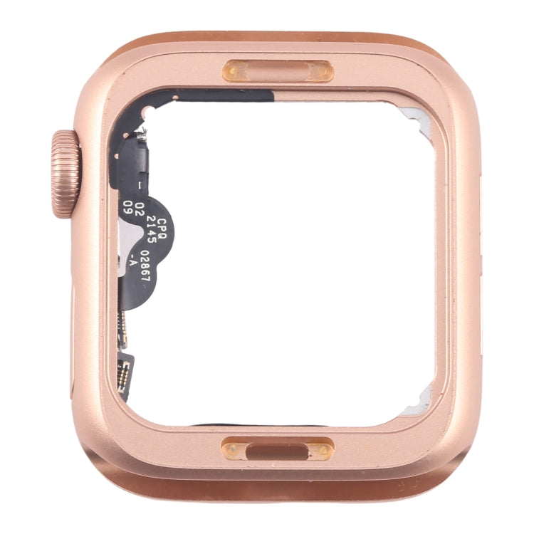 For Apple Watch Series 4 44MM GPS Aluminium Alloy Middle Frame Bezel Plate with Crown Spin Axis Flex Cable(Gold) - Middle Frame by PMC TechLife | Online Shopping South Africa | PMC TechLife | Buy Now Pay Later Mobicred