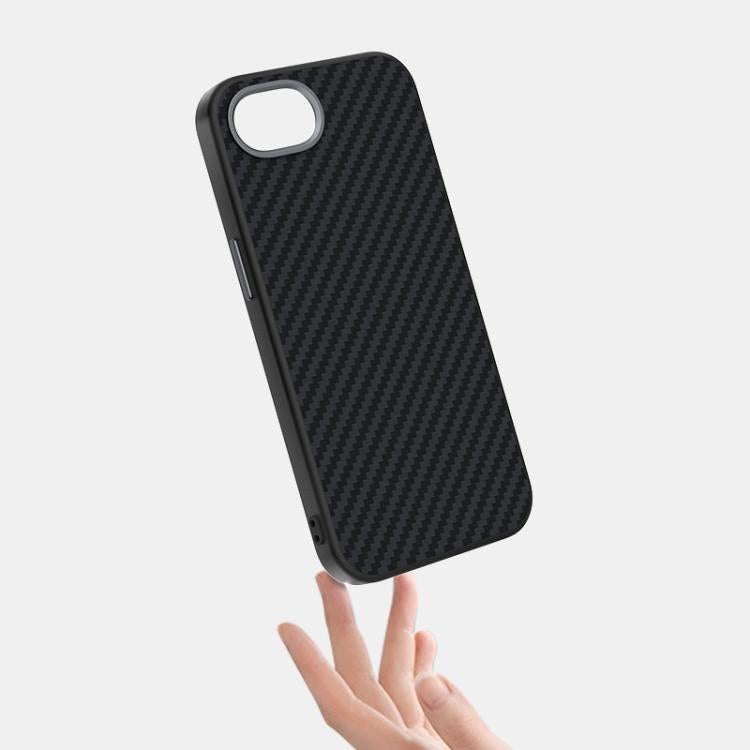 For iPhone 16e ABEEL C Carbon Fiber Series 6D Micro Relief MagSafe Phone Case(Black Red) - iPhone 16e Cases by PMC TechLife | Online Shopping South Africa | PMC TechLife | Buy Now Pay Later Mobicred