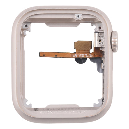 For Apple Watch Series 7 / 8 / 9 41MM LTE Aluminium Alloy Middle Frame Bezel Plate with Crown Spin Axis Flex Cable(Starlight) - Middle Frame by PMC Jewellery | Online Shopping South Africa | PMC Jewellery | Buy Now Pay Later Mobicred