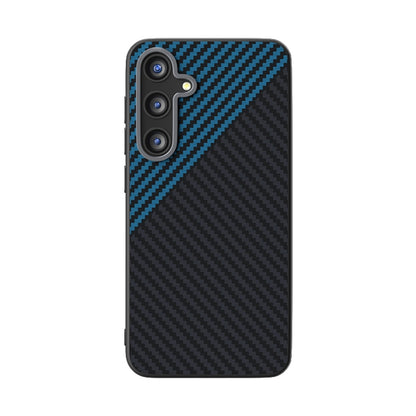 For Samsung Galaxy S25+ 5G / S24+ 5G ABEEL C Carbon Fiber Series 6D Micro Relief MagSafe Phone Case(Black Blue) - Galaxy S25+ 5G Cases by PMC Jewellery | Online Shopping South Africa | PMC Jewellery | Buy Now Pay Later Mobicred