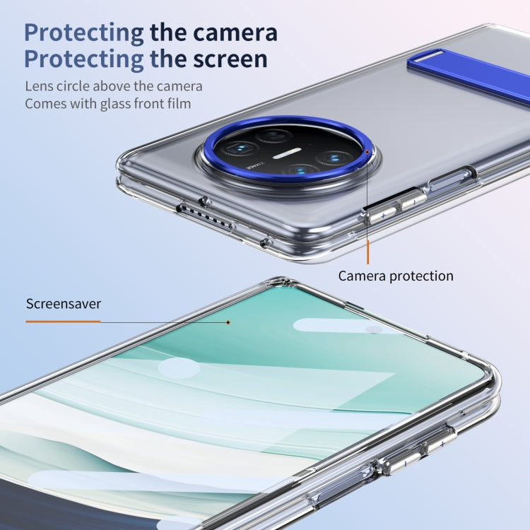 For Huawei Mate X3 Ice-Cold Holder PC Hybrid TPU Phone Case(Blue) - Huawei Cases by PMC TechLife | Online Shopping South Africa | PMC TechLife | Buy Now Pay Later Mobicred