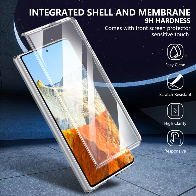 For Honor Magic Vs3 lce Folding Series Integrated Clear PC Phone Case(Purple) - free shipping - PMC TechLife - Order now!
