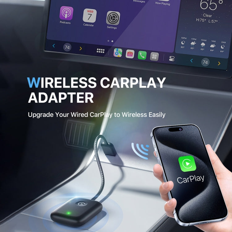 USB Interface Wired to Wireless Car CarPlay Adapter(Black) - free shipping - PMC TechLife - Order now!
