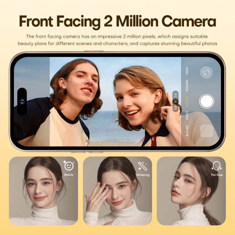 U218 / i16 Pro Max, 1GB+16GB, 6.6 inch Android 8.1 MTK6580A Quad Core, OTG, Network: 3G, Dual SIM, Plug:EU Plug(Desert Gold) - free shipping - PMc TechLife - Order now!