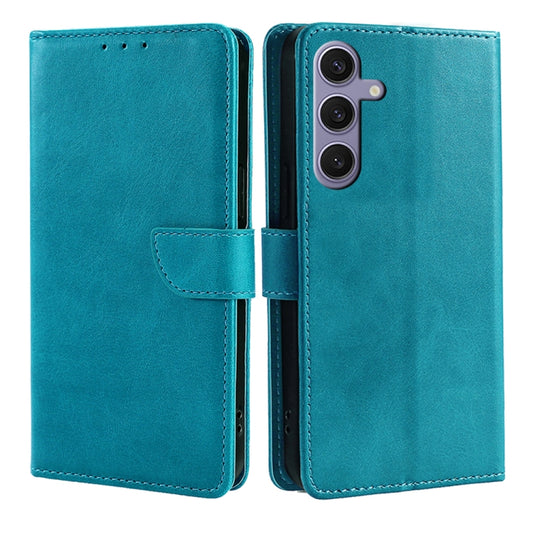 For Samsung Galaxy S25 Ultra 5G Calf Texture Buckle Flip Leather Phone Case(Light Blue) - Galaxy S25 Ultra 5G Cases by PMC Jewellery | Online Shopping South Africa | PMC Jewellery | Buy Now Pay Later Mobicred