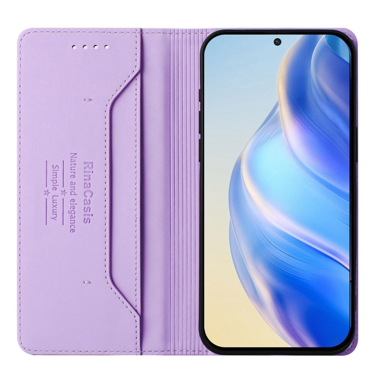 For Ulefone Note 14 RC01 Dual-Folded Magnetic Suction RFID Leather Phone Case(Light Purple) - free shipping - PMC TechLife - Order now!
