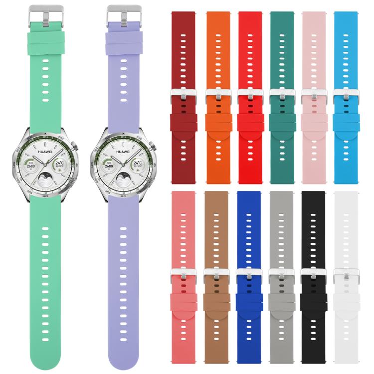 18mm Solid Color Steel Buckle Silicone Watch Band(Black) - 18mm Bands by PMc TechLife | Online Shopping South Africa | PMc TechLife | Buy Now Pay Later Mobicred