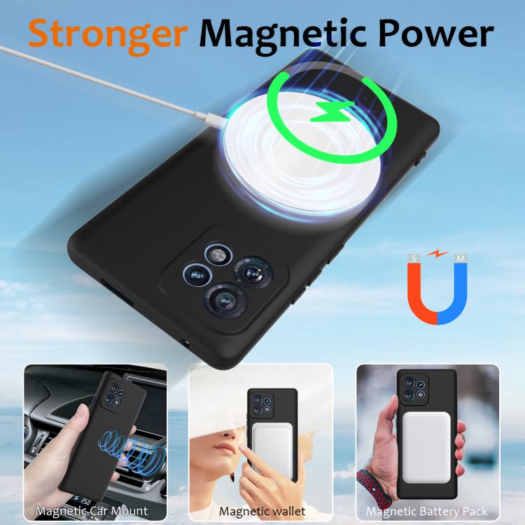 For Motorola Edge+ 2023 Shockproof Silicone Magsafe Phone Case(Black) - free shipping - PMC TechLife - Order now!
