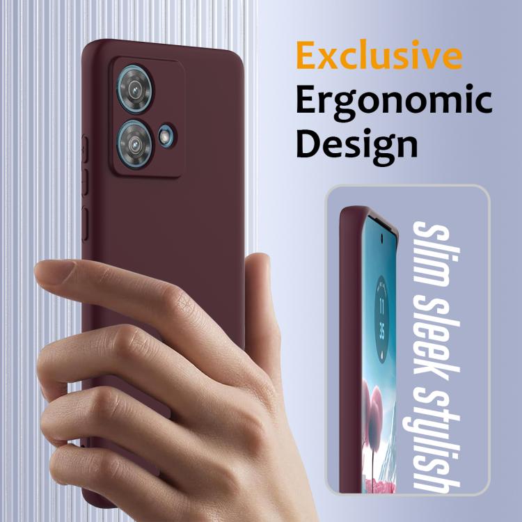 For Motorola Edge 40 Neo Shockproof Silicone Magsafe Phone Case(Plum Color) - free shipping - PMC TechLife - Order now!