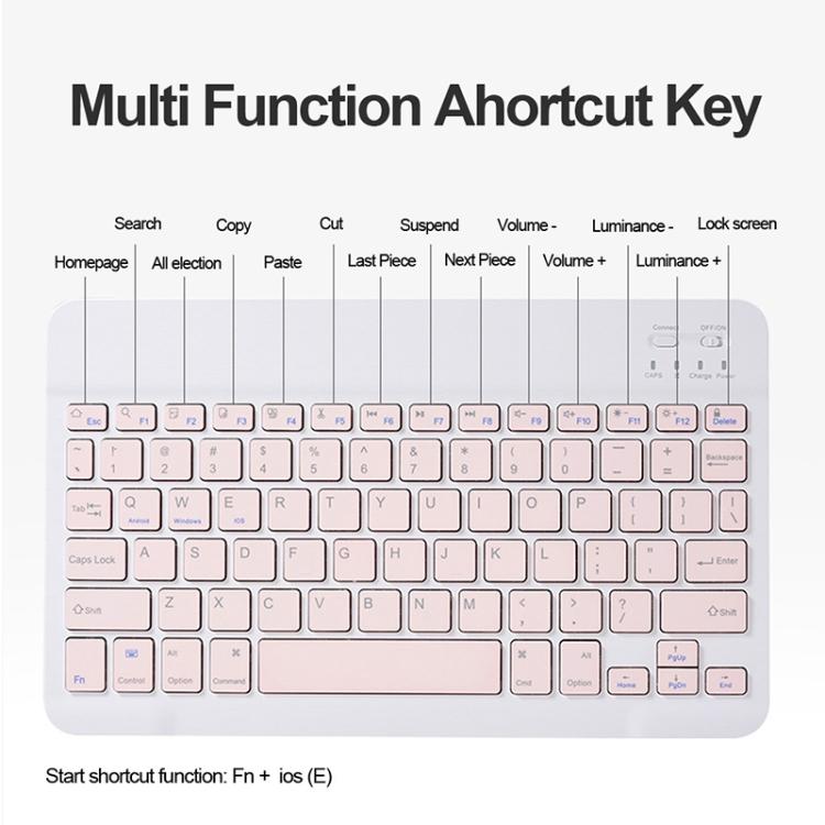 For OPPO Pad 3 / Pad 2 Candy Color Bluetooth Keyboard Leather Case,Square Keys with Touchpad(Lavender Grey) - Others Keyboard by PMC TechLife | Online Shopping South Africa | PMC TechLife | Buy Now Pay Later Mobicred