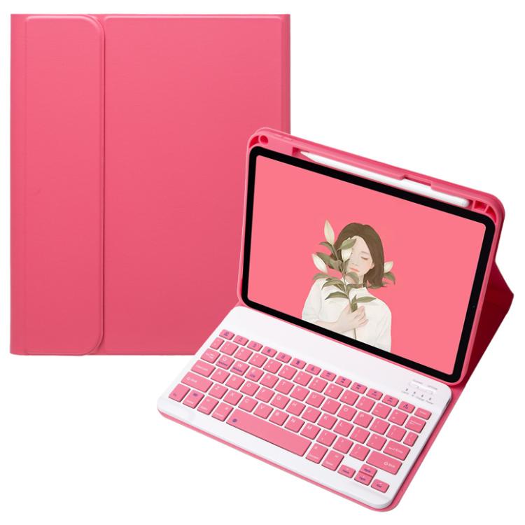 For OPPO Pad 3 / Pad 2 Candy Color Bluetooth Keyboard Leather Case, Square Keys(Red) - Others Keyboard by PMC TechLife | Online Shopping South Africa | PMC TechLife | Buy Now Pay Later Mobicred
