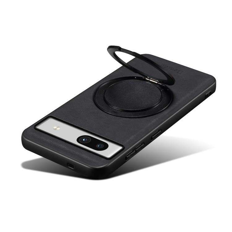 For Google Pixel 7a Denior A14 Skin Feel Rotating Holder MagSafe Phone Case(Black) - free shipping - PMC TechLife - Order now!