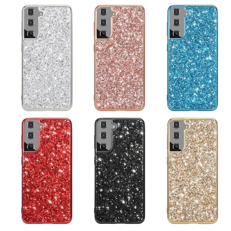 For Samsung Galaxy S25 5G Glitter Powder Shockproof TPU Phone Case(Silver) - Galaxy S25 5G Cases by PMC Jewellery | Online Shopping South Africa | PMC Jewellery | Buy Now Pay Later Mobicred