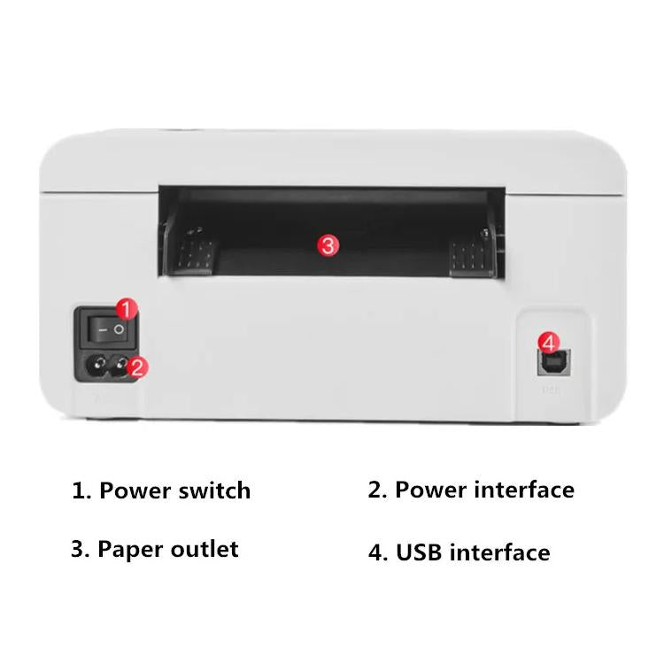 HPRT N41 Bluetooth Version Express Electronic Waybill Printer, Plug:US Plug(White) - Printer by PMC TechLife | Online Shopping South Africa | PMC TechLife | Buy Now Pay Later Mobicred