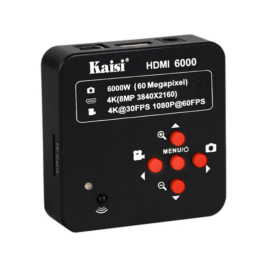 Kaisi HDMI 6000 HDMI / USB Dual Interface 60MP 4K Ultra HD Microscope Industrial Camera, Plug:EU Plug - Microscope Magnifier Series by Kaisi | Online Shopping South Africa | PMC Jewellery | Buy Now Pay Later Mobicred