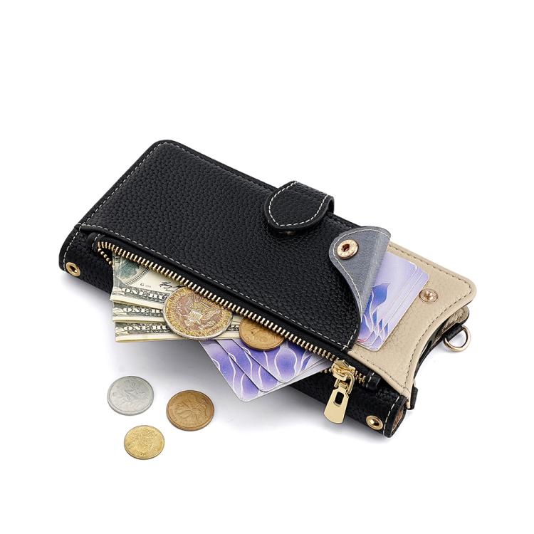 For Nokia G42 / G310 Crossbody Chain Fishtail Litchi Leather Phone Case(Black) - Nokia Cases by PMC TechLife | Online Shopping South Africa | PMC TechLife | Buy Now Pay Later Mobicred