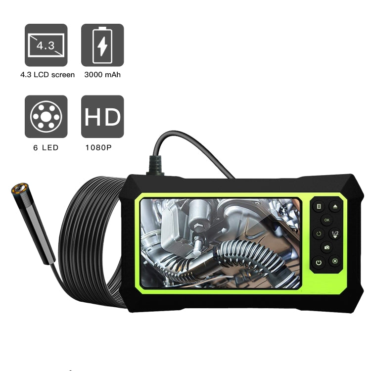 8mm 1080P IP68 Waterproof 4.3 inch Screen Single Camera Digital Endoscope, Line Length:5m -  by PMC Jewellery | Online Shopping South Africa | PMC Jewellery | Buy Now Pay Later Mobicred