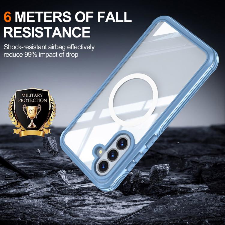 For Samsung Galaxy A36 / A56 RedPepper Tempered Glass MagSafe Phone Case(Sky Blue) - Galaxy Phone Cases by RedPepper | Online Shopping South Africa | PMc TechLife | Buy Now Pay Later Mobicred