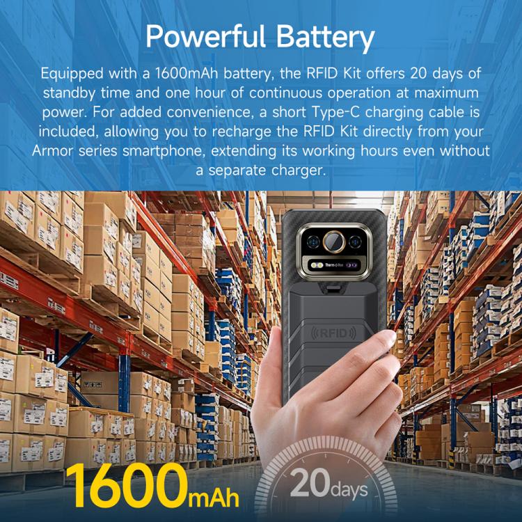 Ulefone Bluetooth 5.2 Portable UHF RFID Tag Reader(Black) - free shipping - PMC TechLife - Order now!