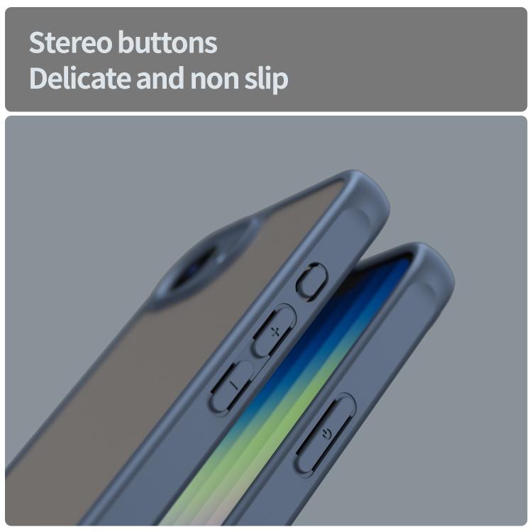For iPhone 16e Fan Dun Series TPU Hybrid PC Frosted Phone Case(Blue) - free shipping - PMC TechLife - Order now!