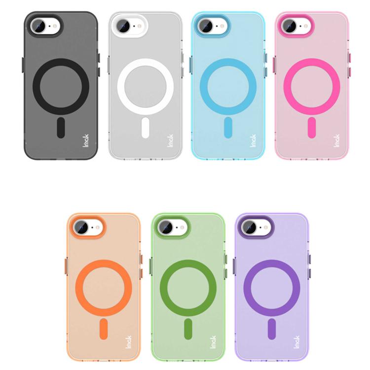 For iPhone 16e IMAK Candy Series Shockproof MagSafe Phone Case(Orange) - iPhone 16e Cases by imak | Online Shopping South Africa | PMC TechLife | Buy Now Pay Later Mobicred