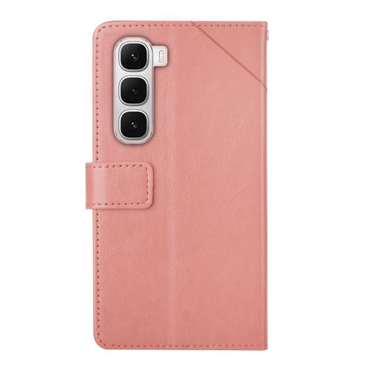 For Infinix Hot 60 Pro+ 4G Y-shaped Pattern Flip Leather Phone Case(Pink) - free shipping - PMC TechLife - Order now!