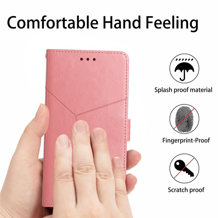 For Infinix Hot 60 Pro+ 4G Y-shaped Pattern Flip Leather Phone Case(Pink) - free shipping - PMC TechLife - Order now!