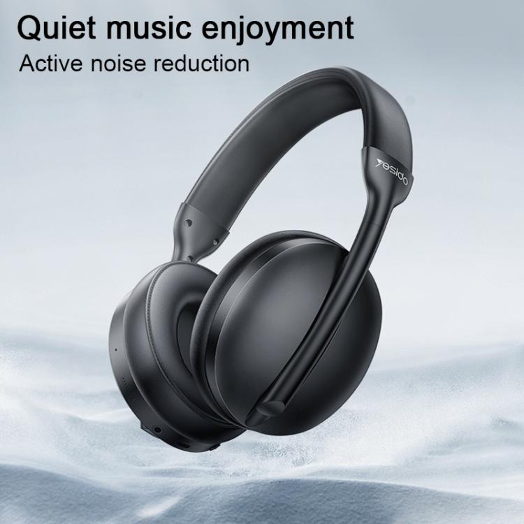 Yesido EP08 ANC Noise Reduction Bluetooth Headphones(Black) - free shipping - PMC TechLife - Order now!