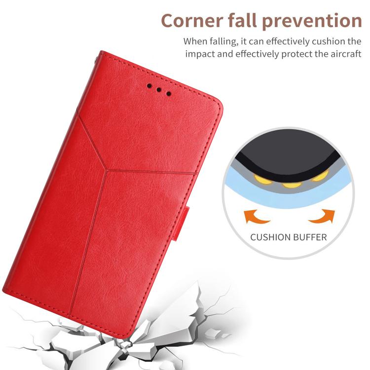 For Tecno Pova 7 4G Y-shaped Pattern Flip Leather Phone Case(Red) - free shipping - PMC TechLife - Order now!