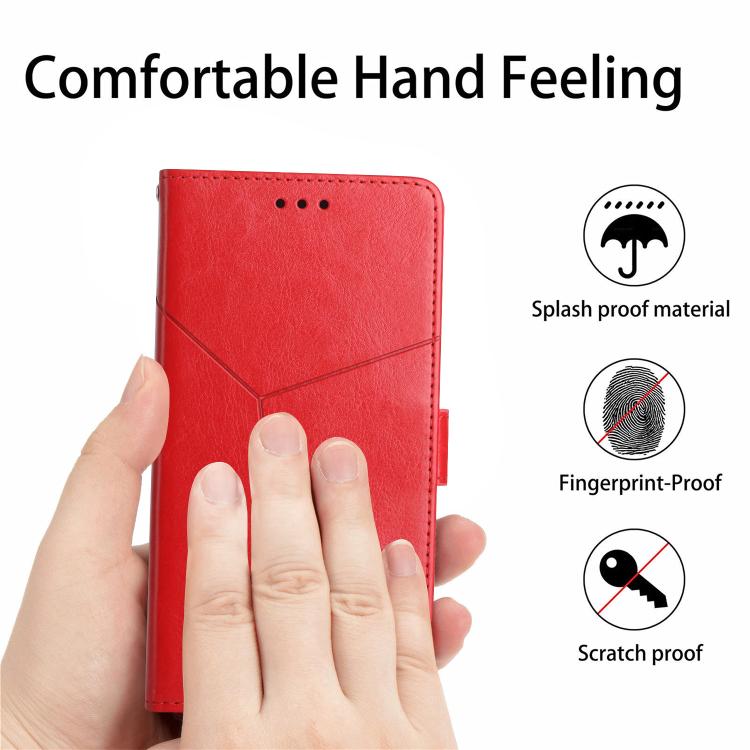 For Tecno Pova 7 4G Y-shaped Pattern Flip Leather Phone Case(Red) - free shipping - PMC TechLife - Order now!