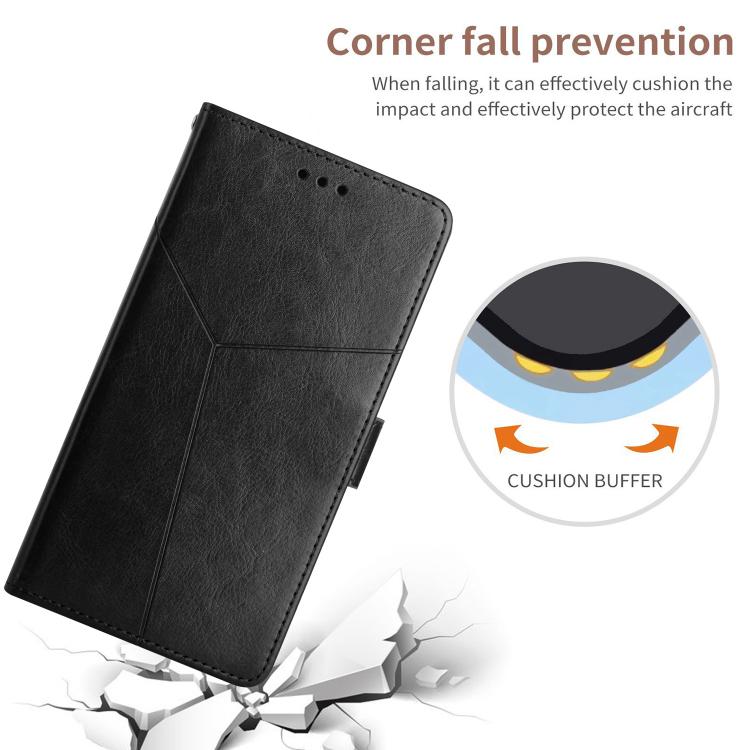 For Tecno Spark 40C Y-shaped Pattern Flip Leather Phone Case(Black) - free shipping - PMC TechLife - Order now!