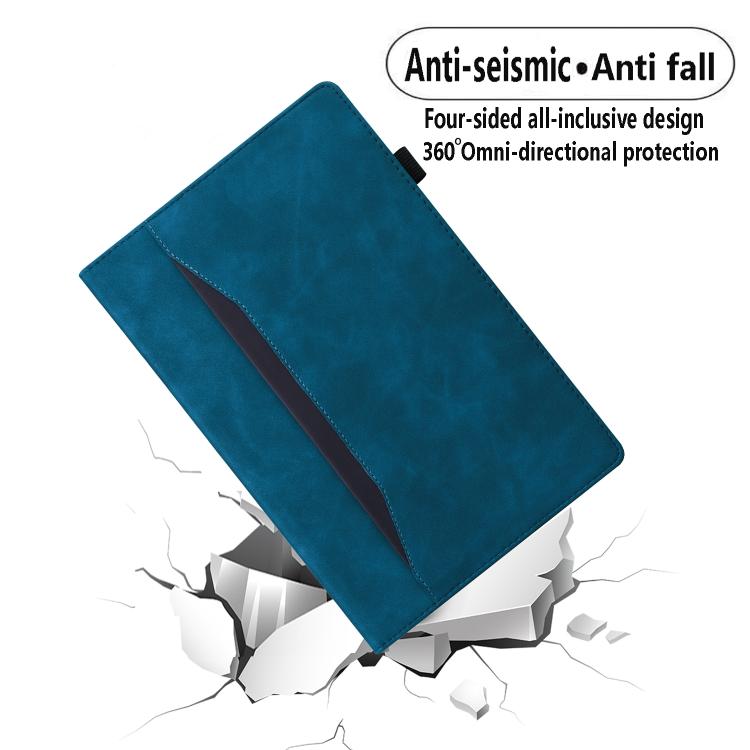 For Tecno Megapad 11 2024 Splicing Shockproof Leather Tablet Case(Blue) - Others by PMC TechLife | Online Shopping South Africa | PMC TechLife | Buy Now Pay Later Mobicred