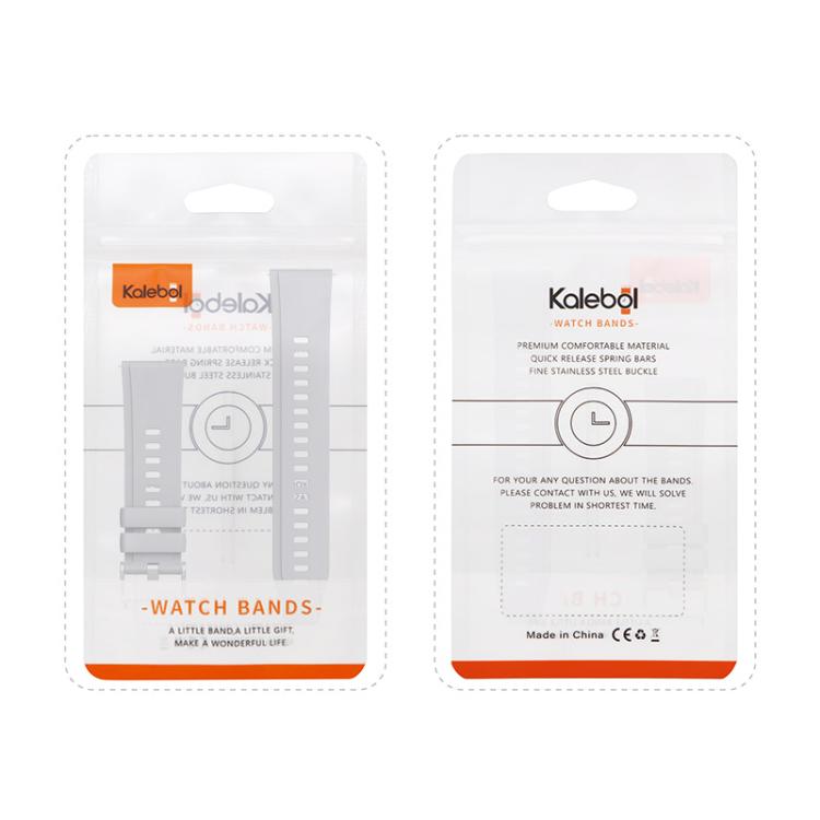Kalebol 22mm Universal Silicone Watch Strap(Space Grey) - free shipping - PMc TechLife - Order now!
