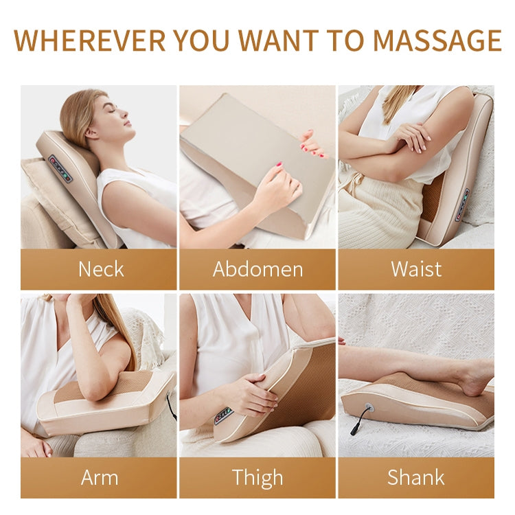 Multifunctional Mini Massage Pillow Neck and Shoulder Cervical Massager, Plug Type:US Plug(Black) - free shipping - PMC TechLife - Order now!