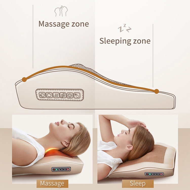 Multifunctional Mini Massage Pillow Neck and Shoulder Cervical Massager, Plug Type:US Plug(Black) - free shipping - PMC TechLife - Order now!