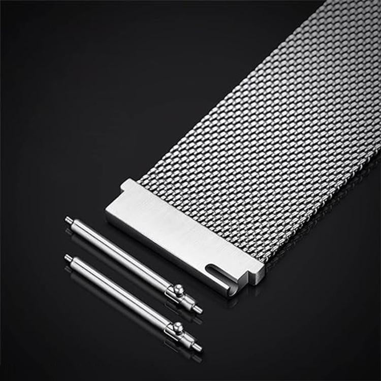 Kalebol 22mm Universal Loop Double Magnetic Buckle Milanese Strap(Black Red) - 20mm Bands by Kalebol | Online Shopping South Africa | PMc TechLife | Buy Now Pay Later Mobicred
